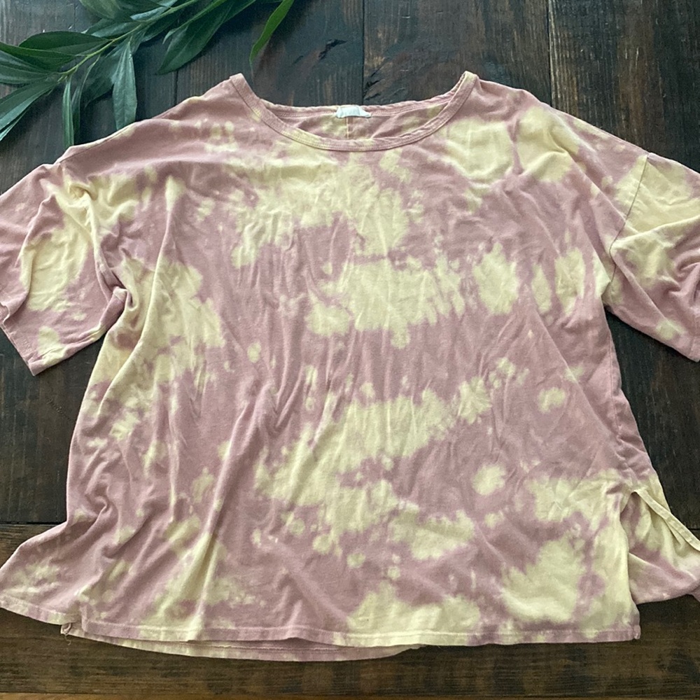 Women's Oversized Tie Dye Shirt-Large